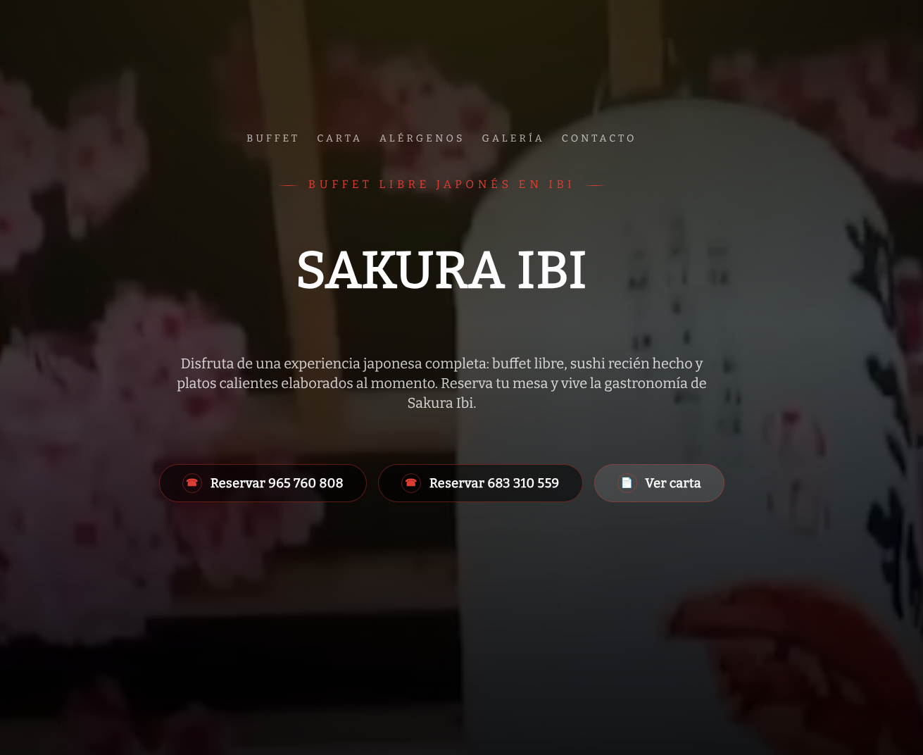 Vista previa del proyecto Restaurante Sakura Ibi